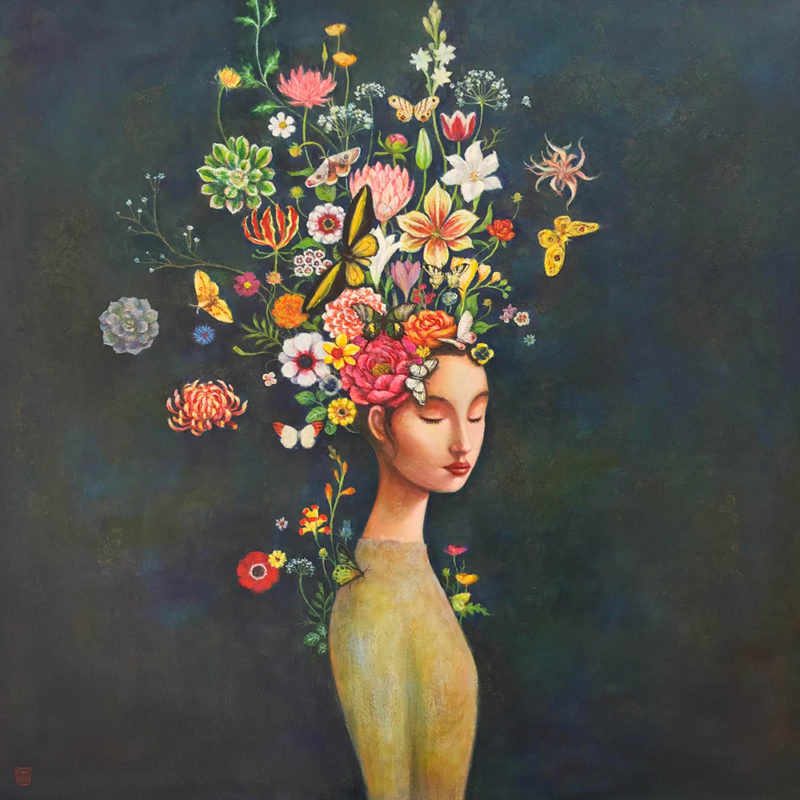 Duy Huynh painting - Free to Grow