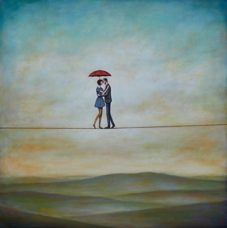 Duy Huynh painting - One Step at a Time