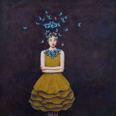 Duy Huynh painting - Royal Blue