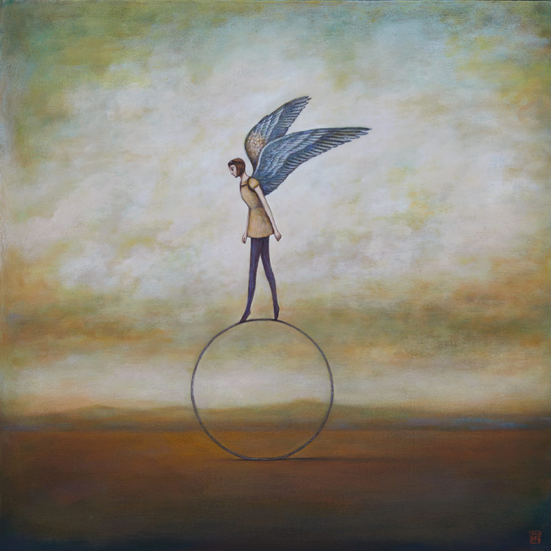 Duy Huynh painting - Grace Gaining Ground