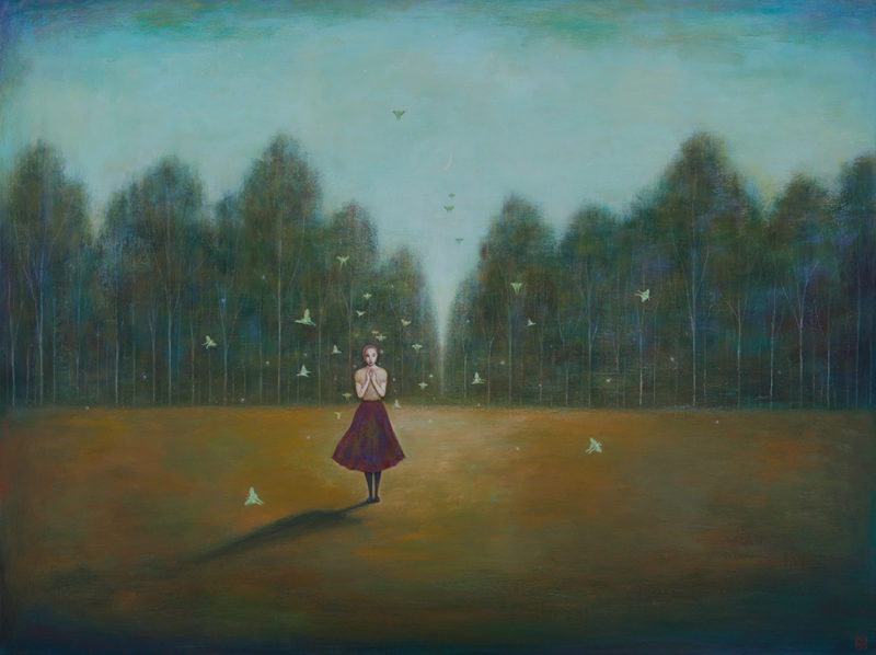 Duy Huynh painting - Luna's Favorite Phase