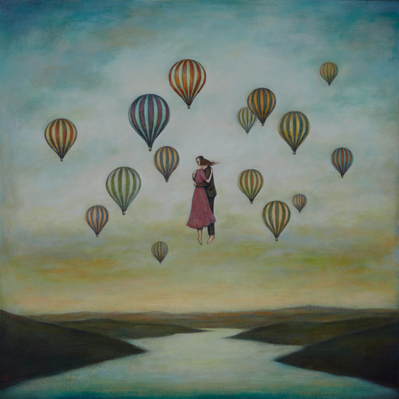 Duy Huynh painting - New Dawn Rising