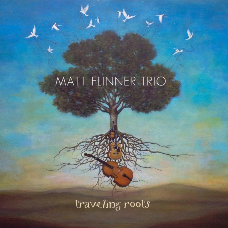 Matt Flinner Trio cd cover, Traveling Roots cover art by Duy Huynh