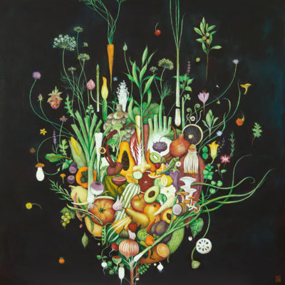 Duy Huynh painting - What Grows Together Goes Together
