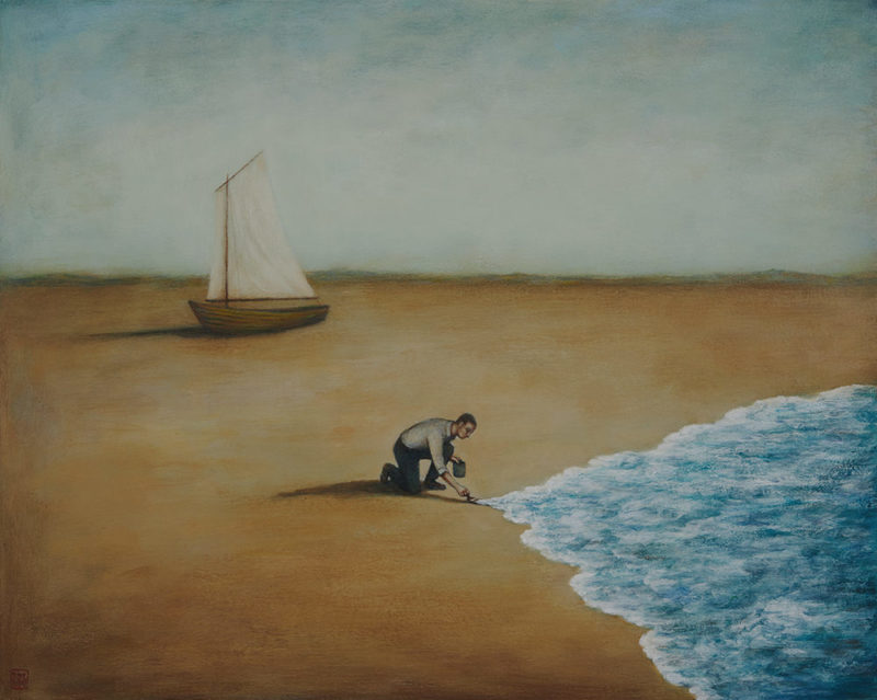 Duy Huynh painting - Whatever Floats Your Boat